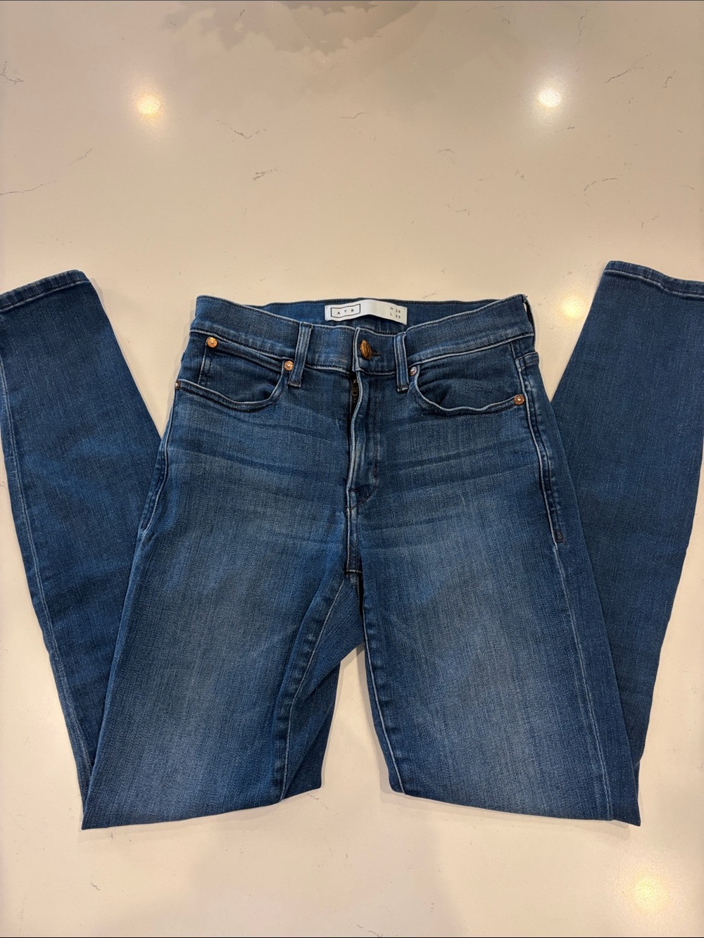 AYR Dark Indigo Skinny Jeans